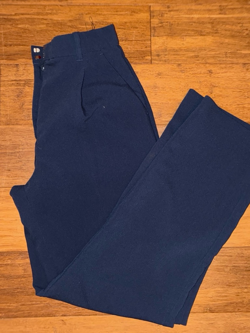 Abercrombie & Fitch Men's Dark Navy Dress Trousers